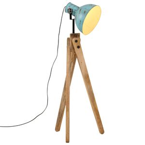 vidaXL Podlahov&aacute; lampa 25 W &scaron;muhovan&aacute; modr&aacute; 45x45x120 cm E27