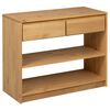 vidaXL Konzolov&yacute; stol&iacute;k SAUDA dub 89,5x36,5x73 cm borovicov&yacute; mas&iacute;v