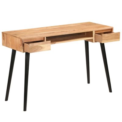vidaXL Písací stôl, masívne akáciové drevo 118x45x76 cm