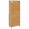 vidaXL Highboard so z&aacute;suvkou Remeseln&yacute; dub 69,5 x 34 x 180 cm