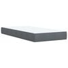 vidaXL Posteľný rám boxspring s matracom tmavosivý 90x200 cm zamat