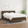 vidaXL Boxspring posteľ s matracom tmavohned&aacute; 140x200 cm l&aacute;tka