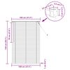 vidaXL Žal&uacute;zia Nastaviteľn&aacute; Biely 150 x 100 cm PVC