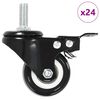 vidaXL Otočn&eacute; kolieska s brzdou 24 ks, 50 mm