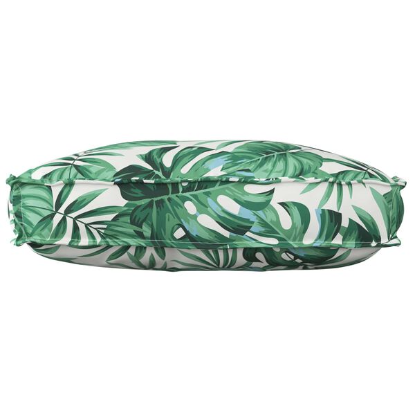 vidaXL Podložka List Vzor listov 70 x 40 x 12 cm Oxfordsk&aacute; l&aacute;tka