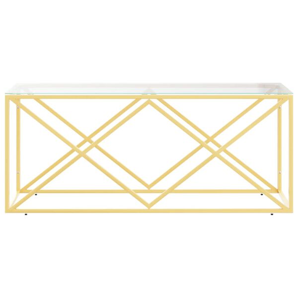 vidaXL Konferenčn&yacute; stol&iacute;k 110x45x45 cm nehrdzavej&uacute;ca oceľ a sklo