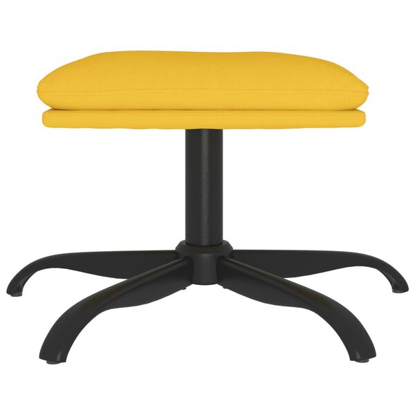 vidaXL Podnožka horčicovo žlt&aacute; 60x60x36 cm l&aacute;tkov&aacute;