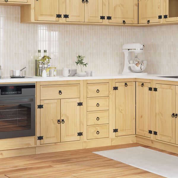 vidaXL Skrinkov&yacute; so z&aacute;suvkou SKI Medov&aacute; Hned&aacute; 40 x 46 x 81 cm