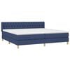 vidaXL Boxspring posteľ s matracom modr&aacute; 200x200 cm l&aacute;tka