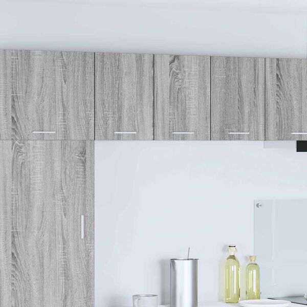 vidaXL Z&aacute;vesn&aacute; skrinka 2 pcs Siv&yacute; Sonoma a biela 30 x 31 x 40 cm