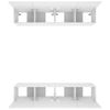 vidaXL TV skrinky 4 ks biele 80x30x30 cm spracované drevo