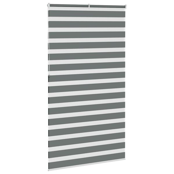 vidaXL Zebra roleta tmavo&scaron;ed&aacute; 125x230 cm &scaron;&iacute;rka l&aacute;tky 120,9cm polyester