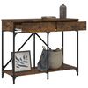 vidaXL Konzolov&yacute; stol&iacute;k dymov&yacute; dub 100x39x78,5 cm kompozitn&eacute; drevo