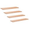 vidaXL N&aacute;&scaron;ľapy na schody 4 ks 120 x 25 x 2 cm Pr&iacute;rodn&aacute;