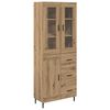 vidaXL Highboard 2 ks Remeseln&yacute; dub 69,5 x 34 x 180 cm