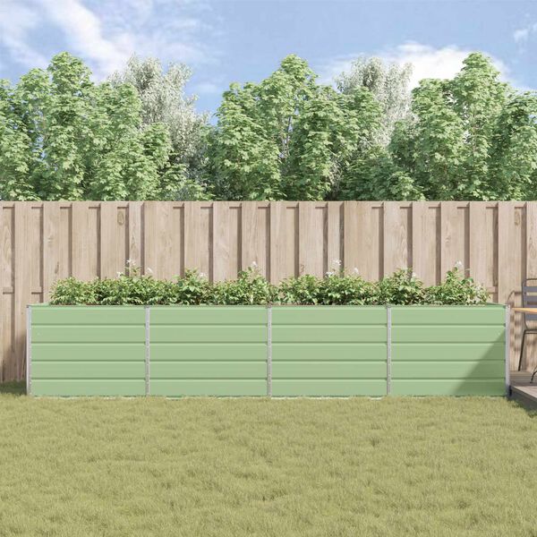 vidaXL Hrant&iacute;k Pastelovo zelen&aacute; 195 x 100 x 45 cm Pozinkovan&aacute; oceľ