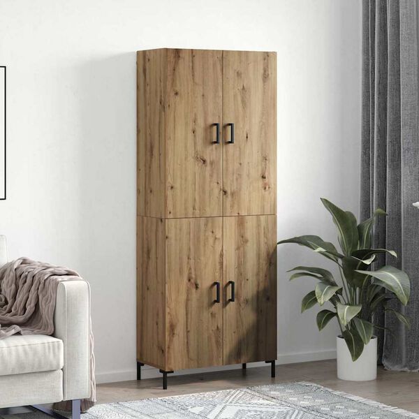 vidaXL Highboard dub artisan 69,5 x 34 x 180 cm Kompozitn&eacute; drevo