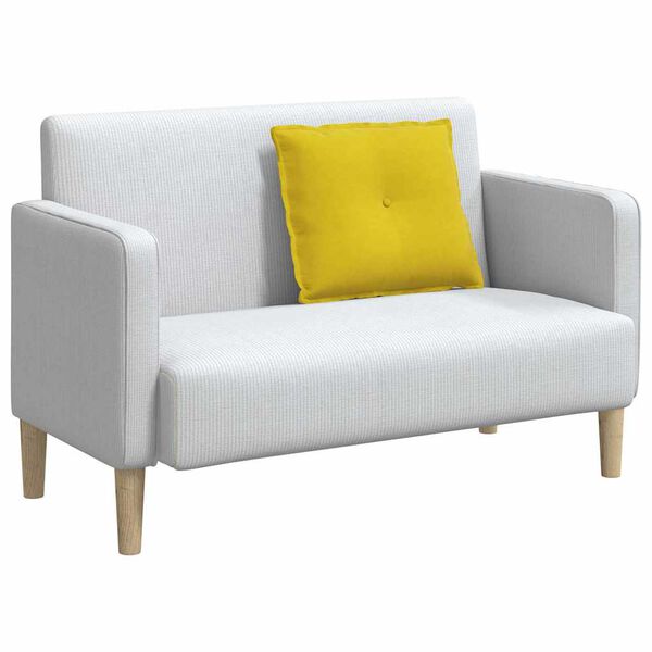 vidaXL Podu&scaron;ka na chrb&aacute;t Žlt&aacute; 60 x 50 cm Kord&uacute;rov&aacute; tkanina