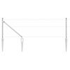 vidaXL Stĺp na plot. Strieborn&aacute; 50 x 0,6 m (50 mm pletivo) Oceľ