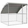 vidaXL Ps&iacute; kennel Strieborn&aacute; 2 x 2 x 2 m Pozinkovan&aacute; oceľ