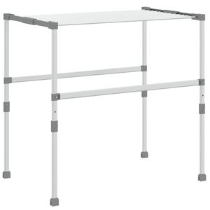 vidaXL Su&scaron;iak na bielizeň 83x(50-55)x(40-85) cm hlin&iacute;k