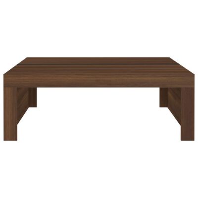 vidaXL Konferenčný stolík hnedý dub 100x100x35 cm spracované drevo