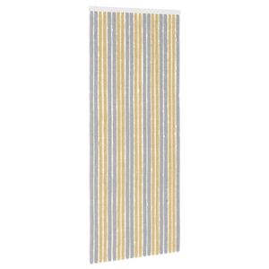 vidaXL Z&aacute;ves proti hmyzu z chenille &Scaron;ed&aacute; a b&eacute;žov&aacute; 90 x 220 cm 100% PP