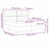 vidaXL Posteľ s pružinov&yacute;m r&aacute;mom Svetlosiv&aacute; 200 x 200 cm l&aacute;tka