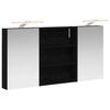 vidaXL Set kabinetov do k&uacute;peľne s poličkou 3 pcs 100 x 10,5 x 50 cm