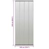 vidaXL Sieťovaný záves proti hmyzu na dvere čierny 100x220cm polyester