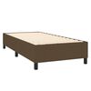 vidaXL Boxspring posteľ s matracom tmavohned&aacute; 100x200 cm l&aacute;tka