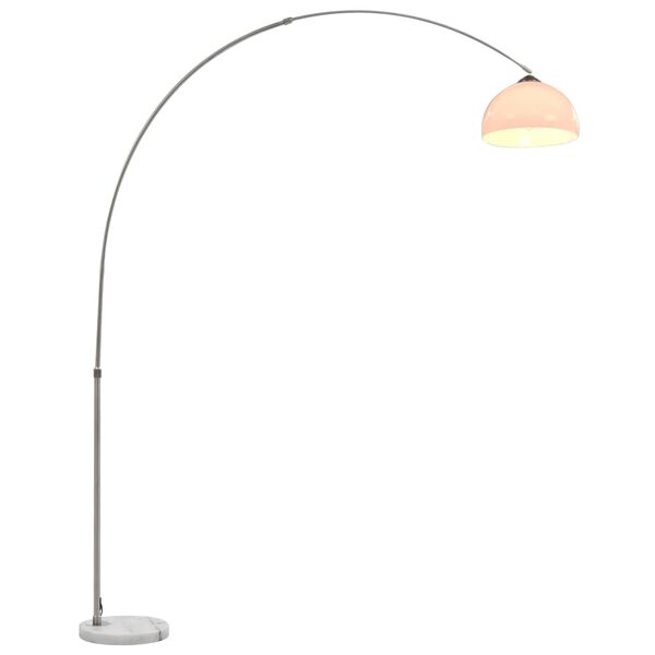 vidaXL Oblúková lampa strieborná 200 cm 60 W E27