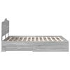 vidaXL R&aacute;m postele Siv&yacute; Sonoma 160 x 200 cm Kompozitn&eacute; drevo