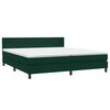 vidaXL Posteľn&yacute; r&aacute;m boxsping s matracom tmavozelen&yacute; 180x220 cm zamat