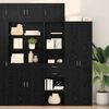 vidaXL Highboard Čierny dub 50 x 42,5 x 185 cm Kompozitn&eacute; drevo