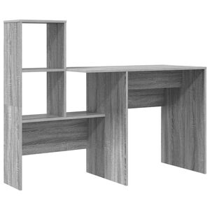 vidaXL St&ocirc;l Siv&yacute; Sonoma Kompozitn&eacute; drevo 131,5 x 50 x 106,5 cm