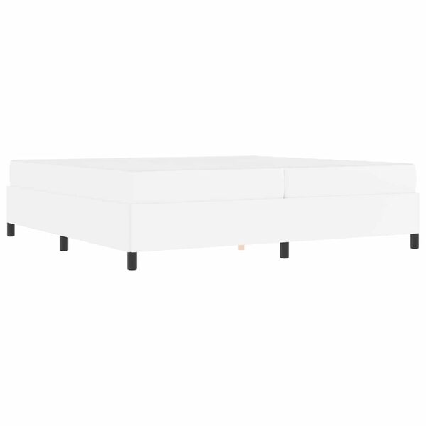 vidaXL R&aacute;m postele s matracmi Biela 200 x 200 cm l&aacute;tka