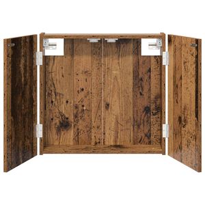 vidaXL Skriňa na terč Star&eacute; drevo 56 x 12 x 53,5 cm Kompozitn&eacute; drevo
