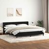 vidaXL Posteľn&yacute; r&aacute;m boxspring s matracom čierny 180x210 cm zamat