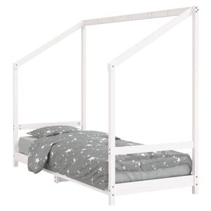 vidaXL R&aacute;m detskej postele biely 80x200 cm mas&iacute;vna borovica
