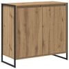 vidaXL Bočn&aacute; skrinka Dub artisan 79 x 36 x 75 cm Kompozitn&eacute; drevo