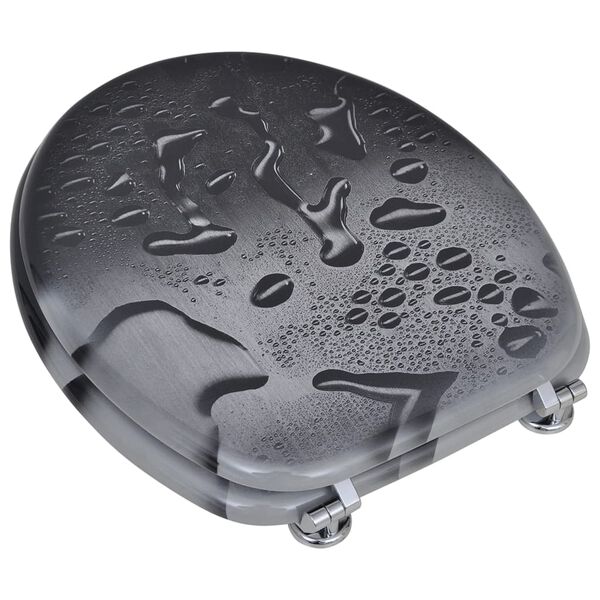 vidaXL WC sedadlá s poklopom 2 ks, MDF, motív vody