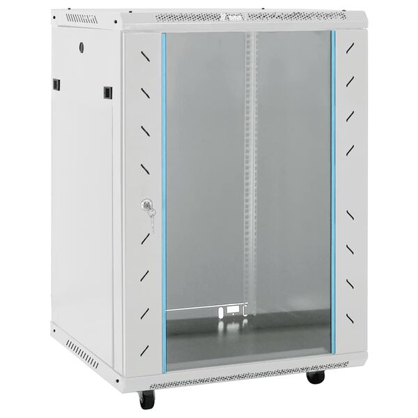 vidaXL 15U Serverov&aacute; skriňa s otočn&yacute;mi nožičkami 19" IP20 60x45x86 cm