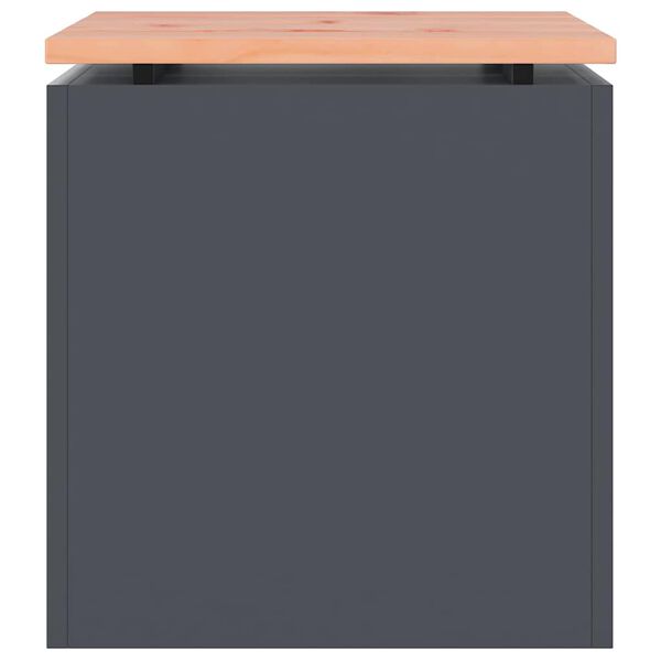 vidaXL Záhradná lavička Antracit 40 x 40 x 43 cm Oceľ