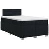 vidaXL Posteľ boxspring s matracom Čierna 120 x 200 cm L&aacute;tka