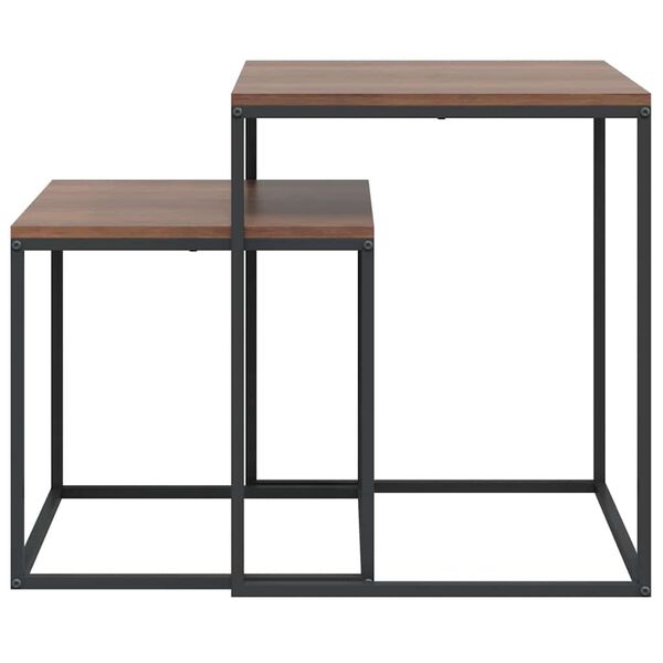 vidaXL Sada konferenčn&yacute;ch stol&iacute;kov 2 ks spracovan&eacute; drevo a kov