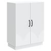 vidaXL Serv&iacute;rovacia skriňa Biela 66 x 34,5 x 87 cm Kompozitn&eacute; drevo