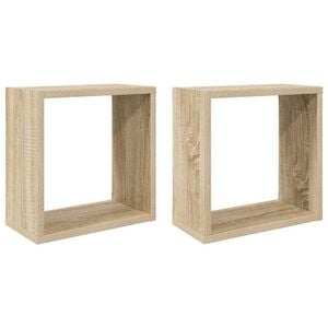 vidaXL N&aacute;stenn&eacute; police 2 ks dub sonoma 30x15x30 cm