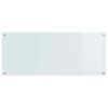 vidaXL Kuchynsk&yacute; backsplash Biela 120 x 50 x 0.6 cm tvrden&eacute; sklo