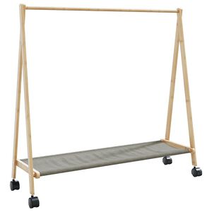 vidaXL Ve&scaron;iak na oblečenie s policami a kolieskami 106x34x106,5 cm
